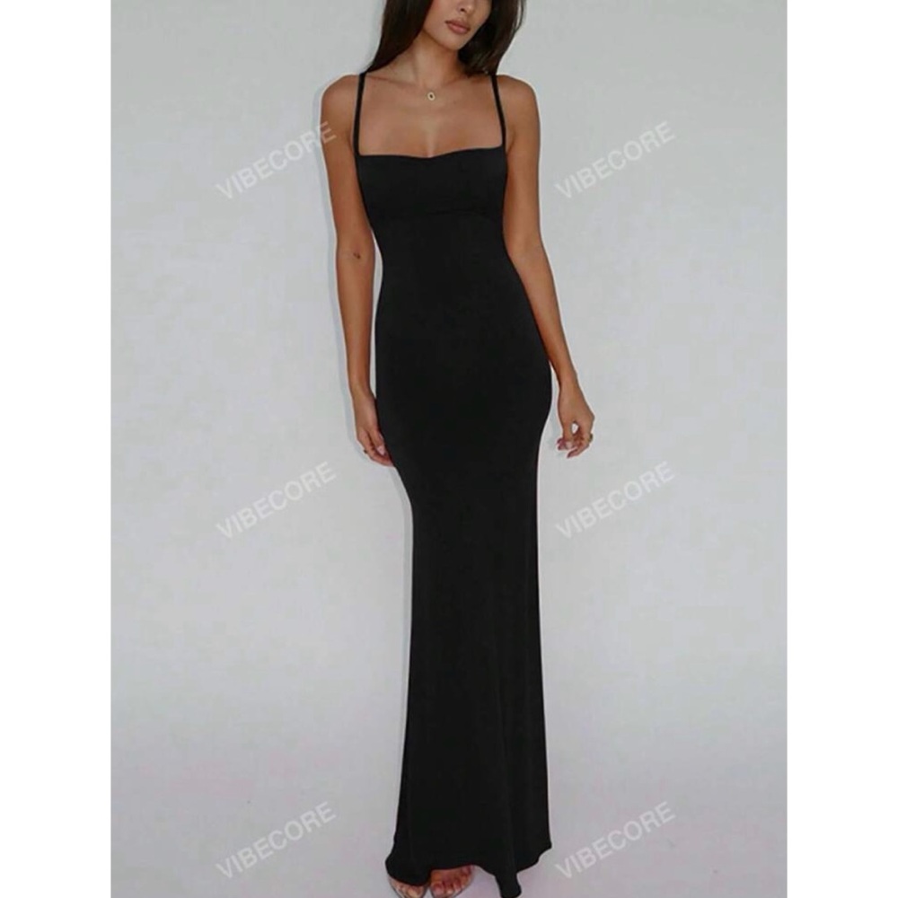 SHEIN Black Maxi Dress